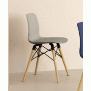 Lot de 4 chaises Design Nut - Mobel Linea. - Gris_1