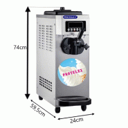 Machine à Glace Italienne  1 parfum 18 L/h - refroidissement à air - 1,5 kW_1