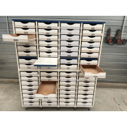 Meuble d'occasion de laboratoire avec 32 tiroirs - p21091181_1