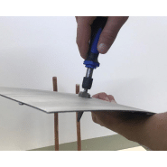 Poinçon LVT Ø 4-20 mm - emporte-pièce pour découpes tuyaux - sols PVC et caoutchouc - Romus_1