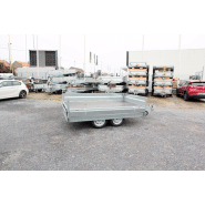 Remorque à plateau compacte et passe partout à 2 essieux 750kg pour les travaux quotidiens - lider - 39550 tolede_1