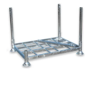 Support pour big bag en acier galvanisé, adapté au stockage temporaire ou en vrac_1