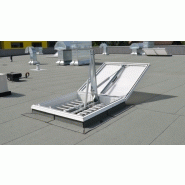 Lanterneau ecofeu premium alu 160 pn / sur costière en acier galvanisé / double vitrage_1