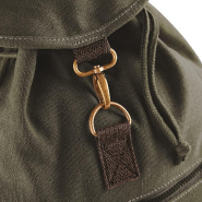 Sac à dos vintage en toile - Réf: QD612 - Quadra - avec poches zippées et bandoulières ajustables_1