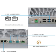 Panel PC industriel fanless 23,8 pouces - EVI-24WCC-12th - Supervision, HMI et automatisation_1