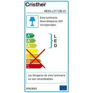 Applique Aldiola IP66 LED COB 12W 3000K blanc - 1800 lumens - éclairage vers le bas - aluminium - usage extérieur_1