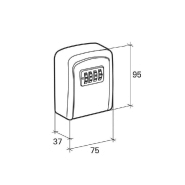 Boîte à clé avec anse à combinaison - alliage moulé - mécanisme à 4 viroles - marque Thirard_1