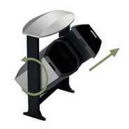 Corbeille de tri sélectif verrouillable 2 x 39 L avec structure en acier thermolaqué - TURIS_1