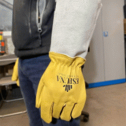 Gants de soudeur spécial MIG MAG et MMA en cuir pleine fleur - T-11_1