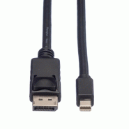 ROLINE Câble DisplayPort DP M - Mini DP M, noir, 1,5 m_1