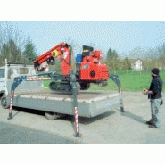 380-e4 Spider - Grue araignée 2400kg - Honda GX390 - Flèche 8m - Rotation 360° - Hydrostatique_1