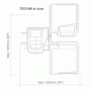 Équilibreuse électronique TECO 660 - Pour roues de voitures, fourgons et motos - Jantes jusqu'à 28 pouces - Poids max 75 kg_1