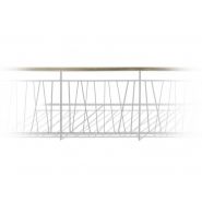 GC3413 Barrières urbaines Urban'NT - en acier avec montants en fer plat et main courante en bois exotique_1