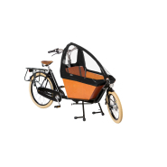 Biporteur court Bakfiets Confort - Fourche et cadre en acier, 2 enfants ou 80 kg de marchandises_1