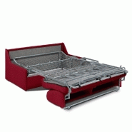 Canapé convertible gain de place - Ouverture express - Matelas 14 cm - 140 cm - Fabrication artisanale italienne - Rouge_1