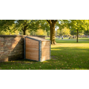 Composteur collectif Grande Capacité - Cellule individuelle - 1000L, 1500L, 2000L - Résineux raboté, Douglas raboté_1