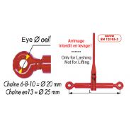 Tendeur d'arrimage - express - à cliquet à œil pour chaîne 10 mm - haute résistance - EU-LBE-10_1