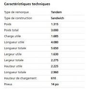 Remorque frigorifique Humbaur TK 30 42 18 - 24 PF80 - charge utile 1685 kg - isolation épaisse - température de -20°C à +10°C_1