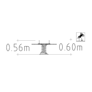 Jeu sur ressort Laddy 2 places pour aires de jeux - réf 8050110 - Hags - Rouge - Fondation à enterrer_1