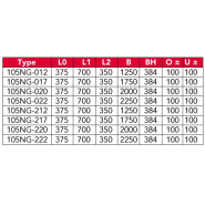 Mini niveleur de quai manuel - plaque articulée - 105NG - charge maximale 60kN_1