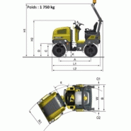 Compacteur 1m00 ? 1t700 double bille (dynapac cc1000)_1