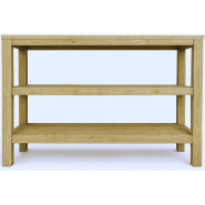 Etagère 3 niveaux Westside L119xP39xH80cm - pin vieilli - bois rainuré - Ep.18mm_1
