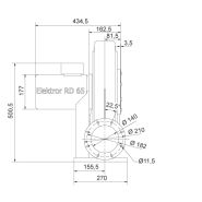 Ventilateur radial RD 65 ATEX Elektror - moyenne pression - jusqu'à 90 m³/min et 6.800 Pa_1