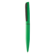 Stylo bille en aluminium - Écrin assorti en plastique - Encre bleue - Couleur verte - Poids 55g_1
