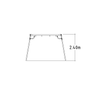 Balançoire Mira 2 places pour aires de jeux - réf 8048231 - Hags - Steel Post gris avec fondation à enterrer_1