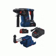 Perforateur Bosch GBH18V-26K24GDE - Marteau perforateur sans fil 18V avec collecteur de poussière HEPA et batterie CORE18V_1
