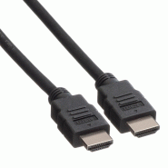 Roline green câble hdmi high speed avec ethernet, tpe, noir, 3 m_1