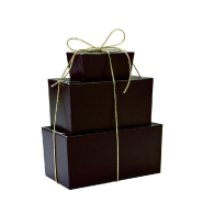 Ballotin moka intérieur or 250g 12x6x6cm - par 50 - carton marron et or_1
