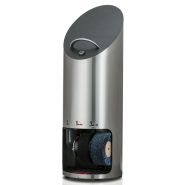 Cireuse à chaussures cuir - Acier inox brossé avec miroir en cuir nubuck noir - Modèles à 2 ou 3 brosses_1