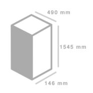 Présentoir de sol galbé en carton - Jade PLV - avec 4 étagères et impression quadri offset_1