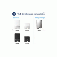 Tork xpress essuie mains pliage w- 21,2x32,2cm 2plis pure ouate gaufre blanc ecolabel systeme h2 (120454)- carton de 2400 format_1