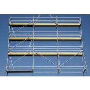 Système d’échafaudage PERI UP Flex déplaçable par grue pour chantiers