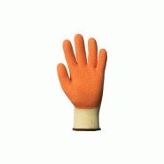 Gants manutention eurostrong 10l800 coton enduit latex maconnerie pavage t09_1