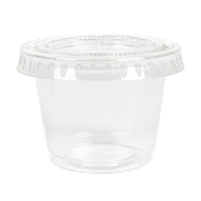Pot à sauce + couvercle transparent 30ml Ø4,5x3,3cm - par 1200_1