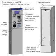 Psco 1004 a - borne de paiement parking - urbaflux - alimentation électrique 230v_1