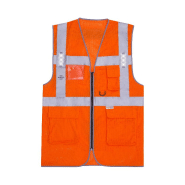 Gilet de signalisation à LED haute visibilité - Multipoche ultra respirant - T2S T2SSAFLED_1