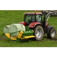 X2000 dérouleuse sans chaîne pour balles rondes et carrées - Hustler Equipment - Rotor axial, plateforme en polyéthylène, charge maxi 1 t_1