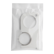 Porte-clés hygiénique - pratique en acrylique - avec bague en métal_1