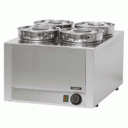 Bain-marie à sauce professionnel 4 cuves - CBMS4 - Casselin | Déstockage neuf_1