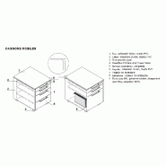Caisson mobile exécutif Status - MDD. - Wengé_1