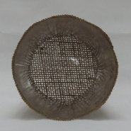 Pot en jute naturel bords dentelés avec interieur PET Ø12,5 H12,5 cm - par 12_1