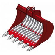 Godet squelette 600 mm - A/R MBI CR15 Twin Lock - Uniter45 - pour minipelle 1,2-1,8T_1