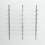 Élément suivant Global chrome 7 tablettes verre L90xH240cm_1