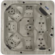 Spa-jacuzzi encastrable BC600 T - Pack thérapie XXL pour 6 personnes avec massages puissants et cascade inox_1