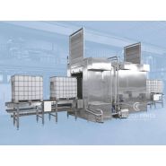 Lavage conteneurs - laveuses industrielles alimentaires - Colussi Ermes - jusqu'à 20 citernes ou 80 récipients isothermes par heure_1