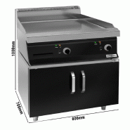 Plaque de cuisson électrique - 7,1 kW - Lisse - Incluant un socle avec 2 portes  - Mario 700 | GGM -EGK873M-GK866T_1